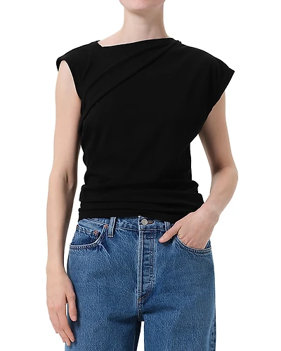 Agolde Beth Asymmetric Tee