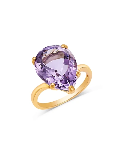 Bloomingdale's Fine Collection Pear Cut Rose Amethyst Ring