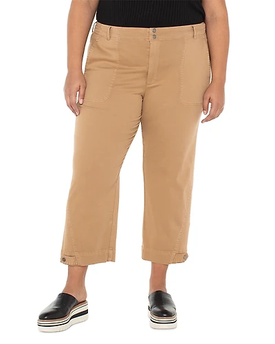 Liverpool Los Angeles Plus Utility Cropped Pants