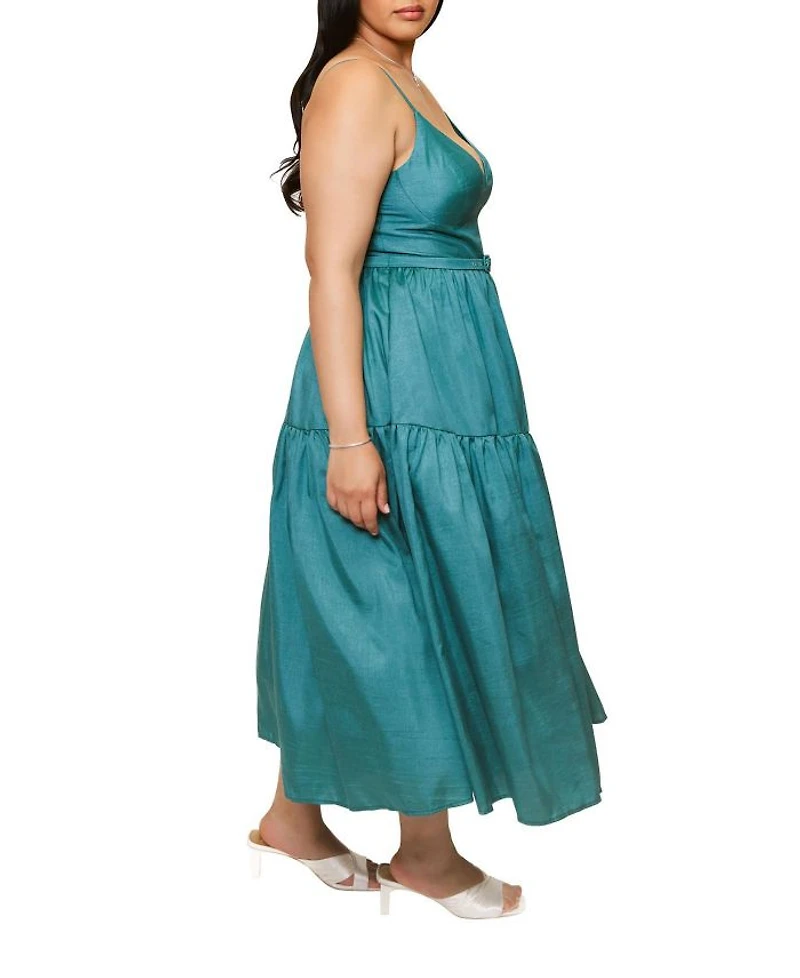 Plus Atherton Fit & Flare Midi Dress