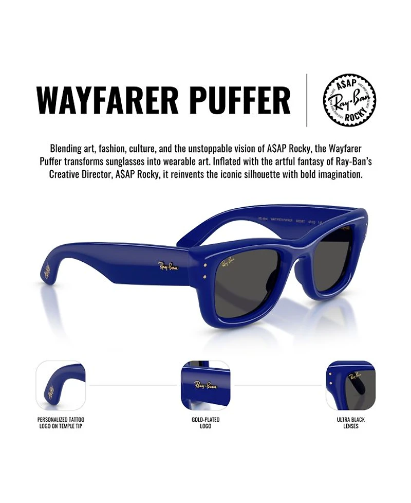 Wayfarer Puffer A$AP Rocky Square Sunglasses