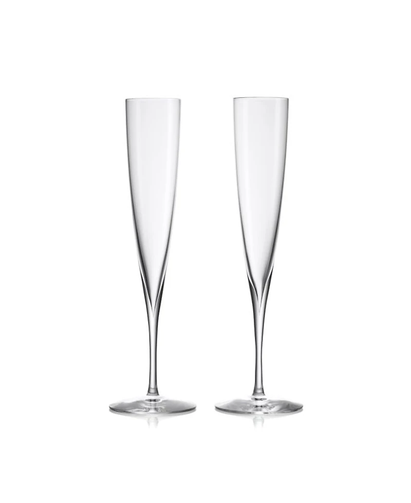 Elegance Champagne Trumpet Flute, Pair