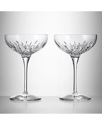 Lismore Essence 7 oz. Champagne Saucers, Set of 2