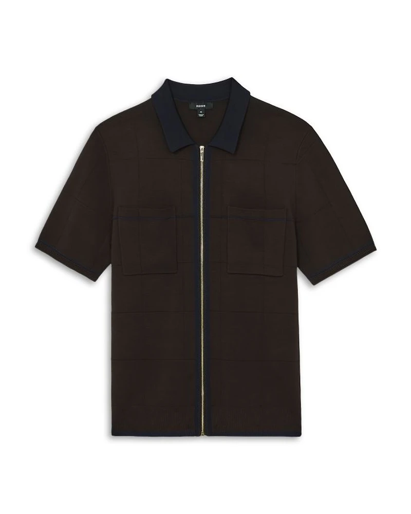 Baxter Zip Front Short Sleeve Shirt