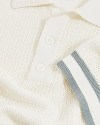 Knit Mesh Polo Shirt