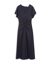 Rowe Ruched Front Workwear Dress