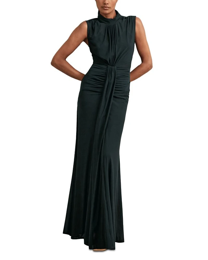 Daniella Sleeveless Ruched Maxi Dress