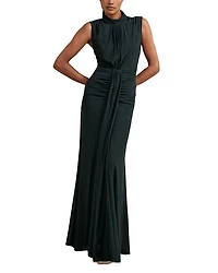 Daniella Sleeveless Ruched Maxi Dress