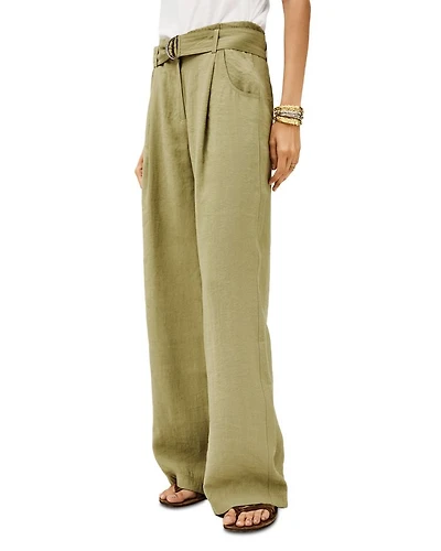 Dola Pleated Belted Pants