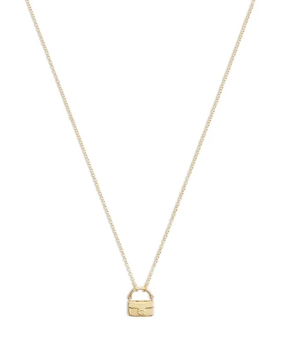 Signature Handbag Pendant Necklace, 16"-18"
