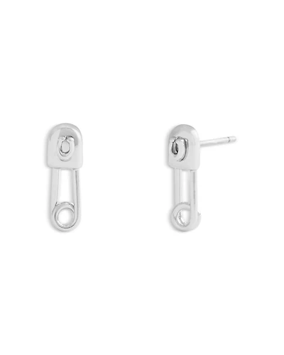 Signature Safety Pin Stud Earrings