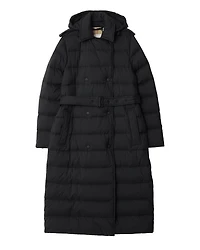 Kent Long Nylon Hooded Puffer Coat
