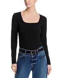 perfectwhitetee Maeve 90s Jersey Long Sleeve Tee