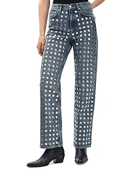 rag & bone Shea High Rise Relaxed Straight Jeans