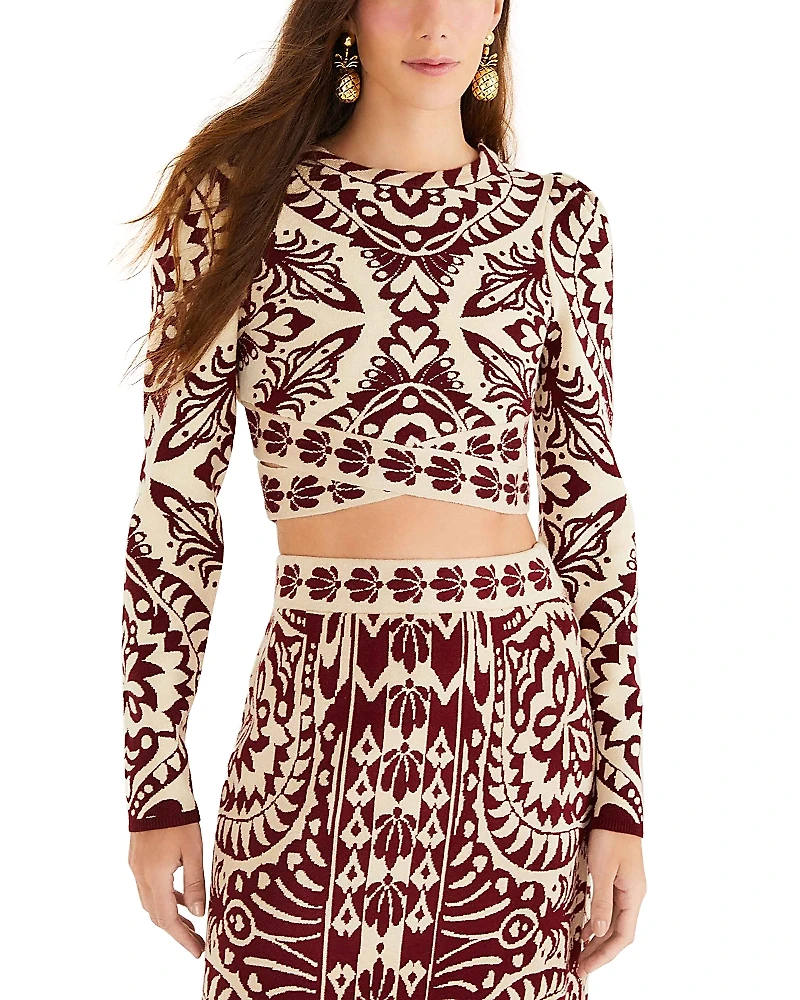 Farm Rio Pineapple Love Knit Top