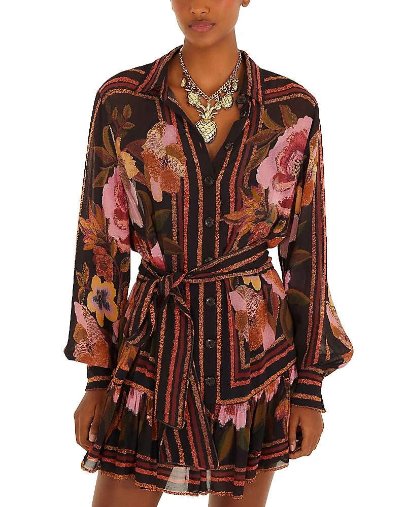 Farm Rio Mini Shirt Dress