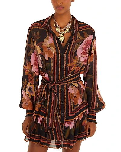 Farm Rio Mini Shirt Dress