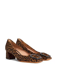 Women's Animal-Print Cavallino Mid-Heel Pump