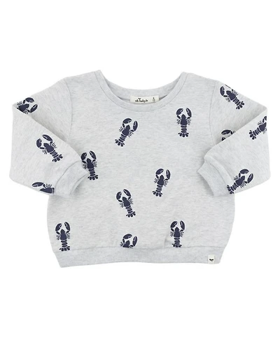 Unisex Lobsters Print Brooklyn Boxy Sweatshirt - Baby, Little Kid
