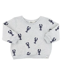 Unisex Lobsters Print Brooklyn Boxy Sweatshirt - Baby, Little Kid