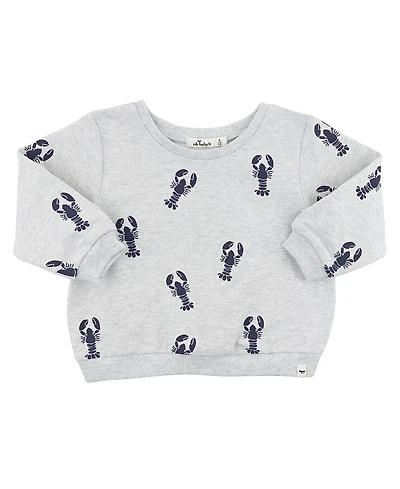 oh baby! Unisex Lobsters Print Brooklyn Boxy Sweatshirt - Baby