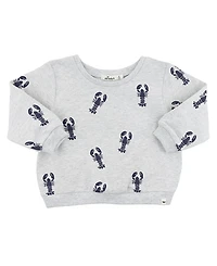 oh baby! Unisex Lobsters Print Brooklyn Boxy Sweatshirt - Baby