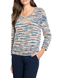 Nic+Zoe Mix Fringe Sweater