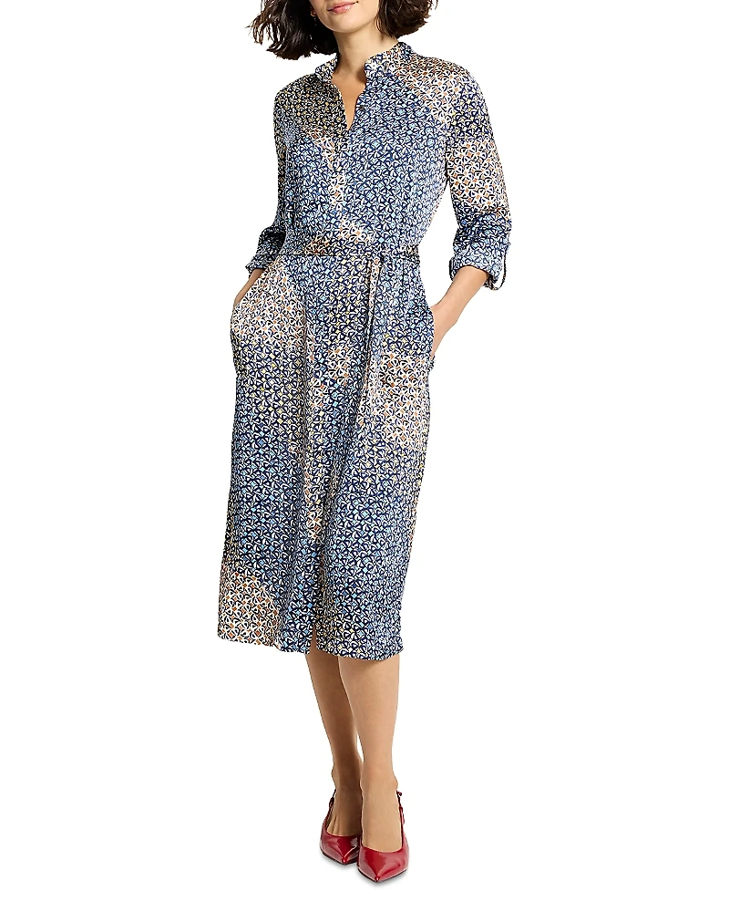 Nic+Zoe Blair Monogram Mix Shirtdress