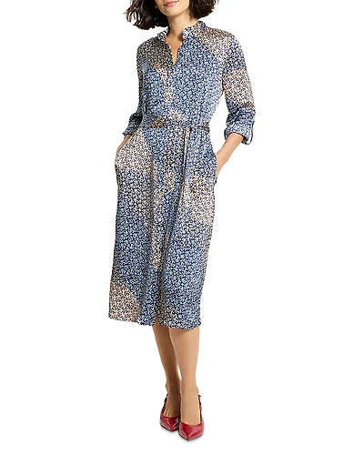 Nic+Zoe Blair Monogram Mix Shirtdress