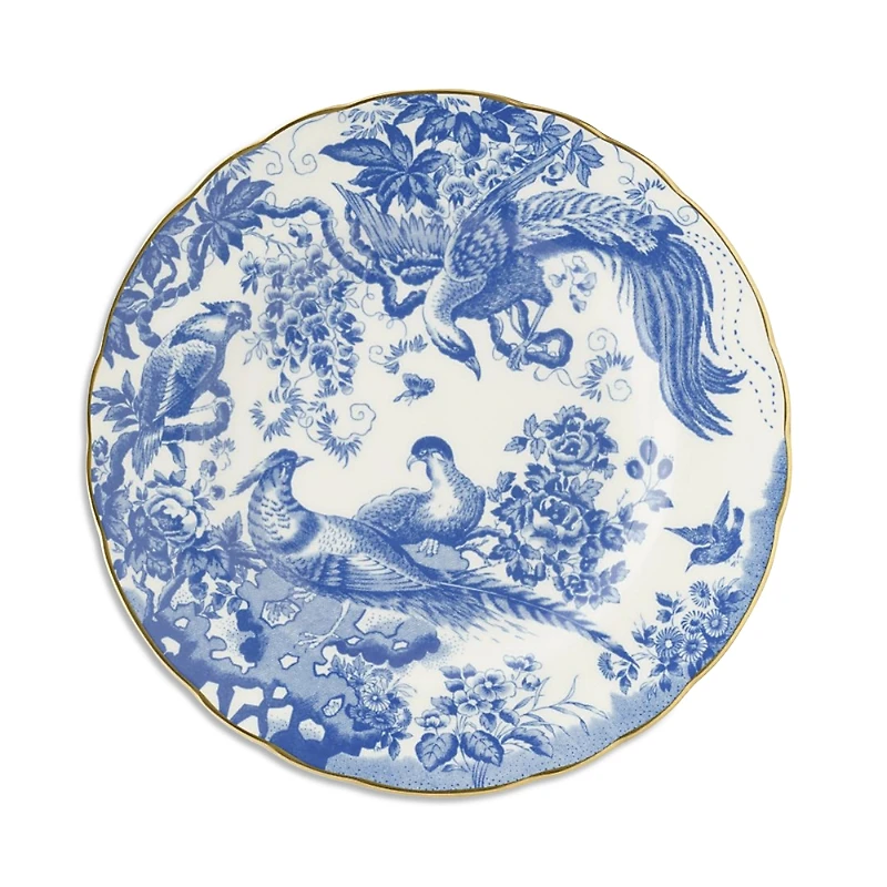 Royal Crown Derby Aves Blue Salad Plate