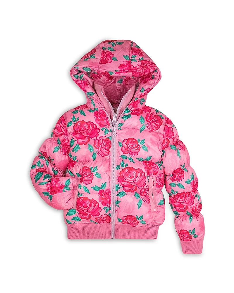 Appaman Girls' Flurry Floral Hooded Coat - Little Kid, Big Kid