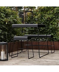 Bench with Shelf A-Bench Outdoor