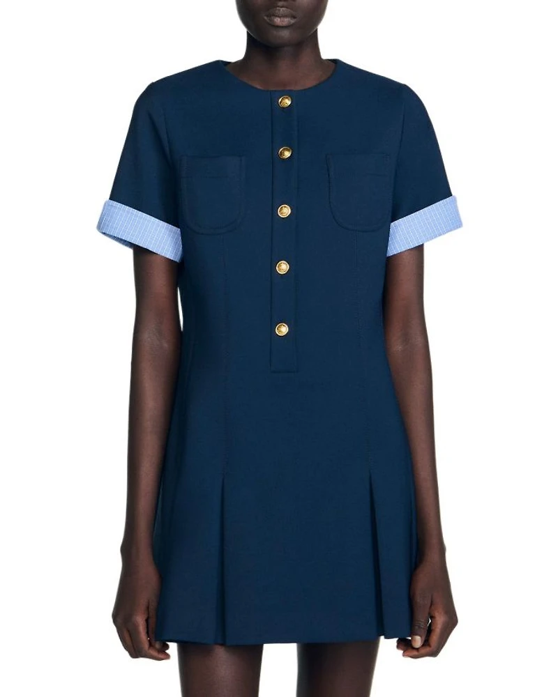 Short Pleated Dress