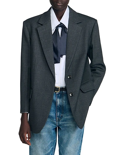 Sandro Notch Lapel Jacket