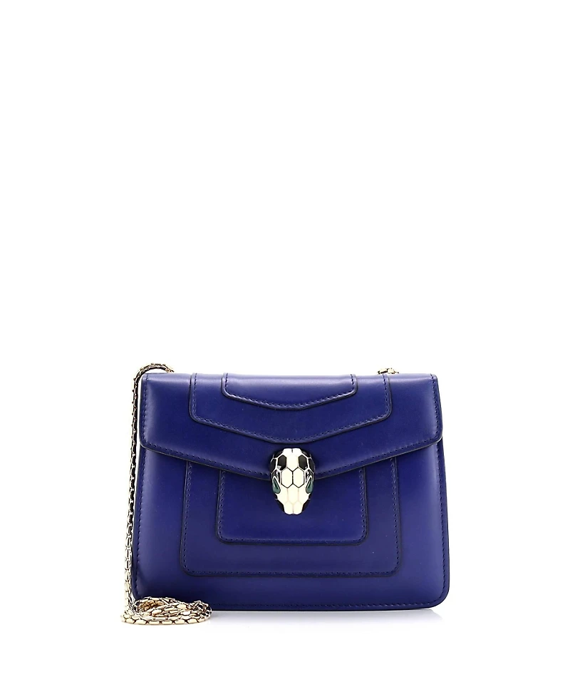 Pre-Owned Bvlgari Serpenti Forever Square Shoulder Bag Leather