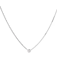 XS Cartier D'Amour Pendant Necklace 18K White Gold and Diamond