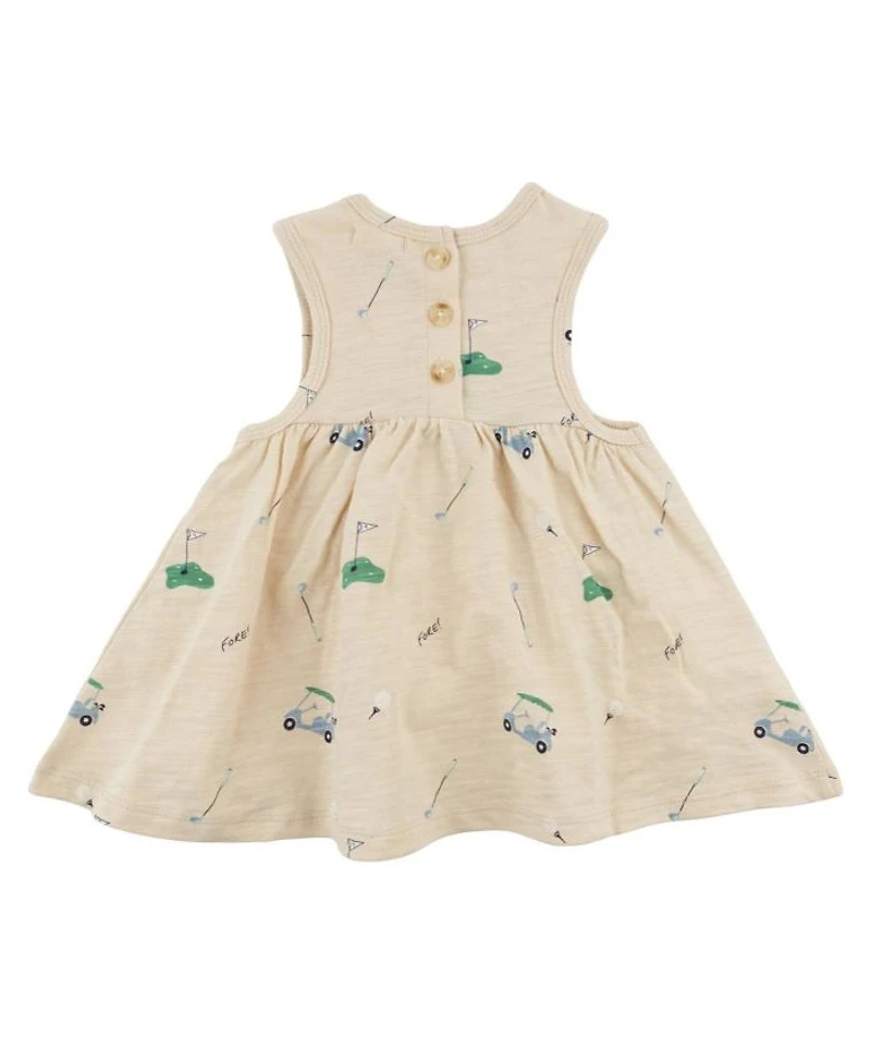Girls' S25 Golf Print Lily Tank Dress - Little Kid