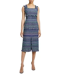 Faye A Line Sleeveless Modern Tweed Sheath Dress
