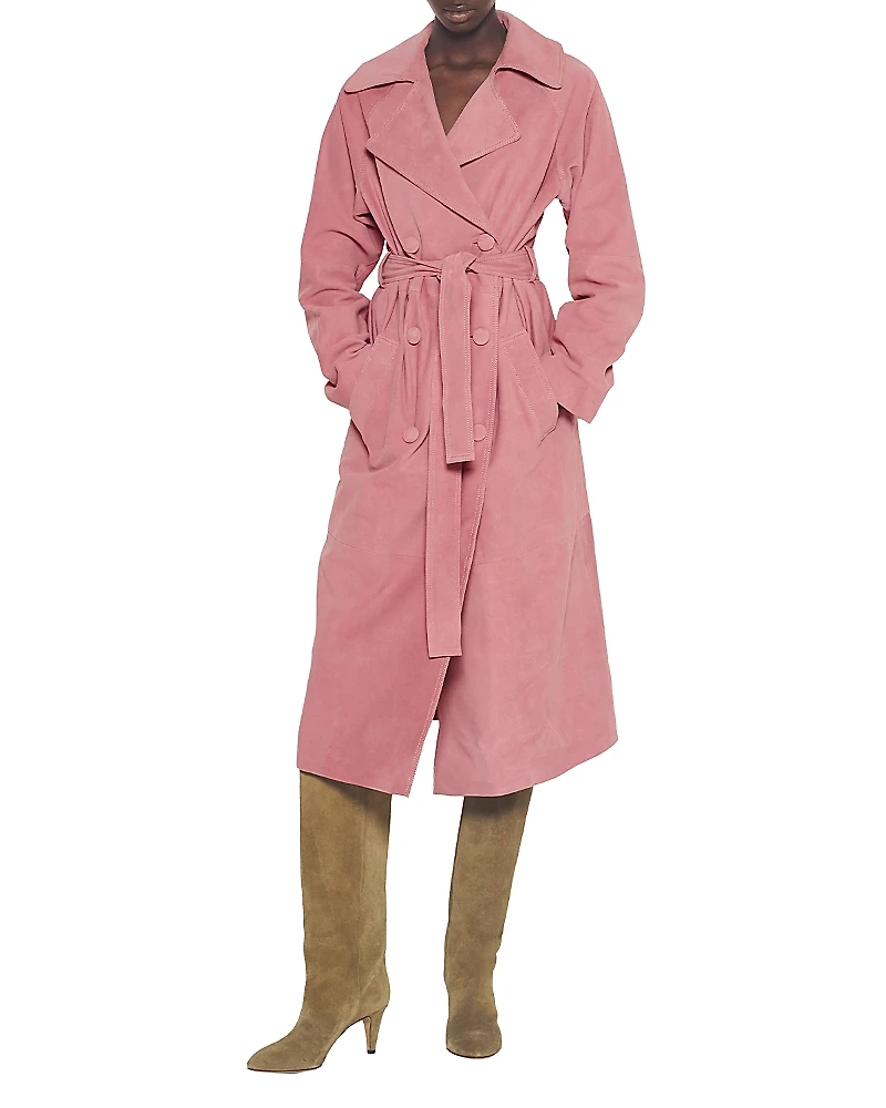 As by Df Candy Supersuede Trench Coat