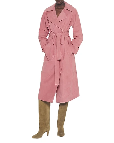 As by Df Candy Supersuede Trench Coat