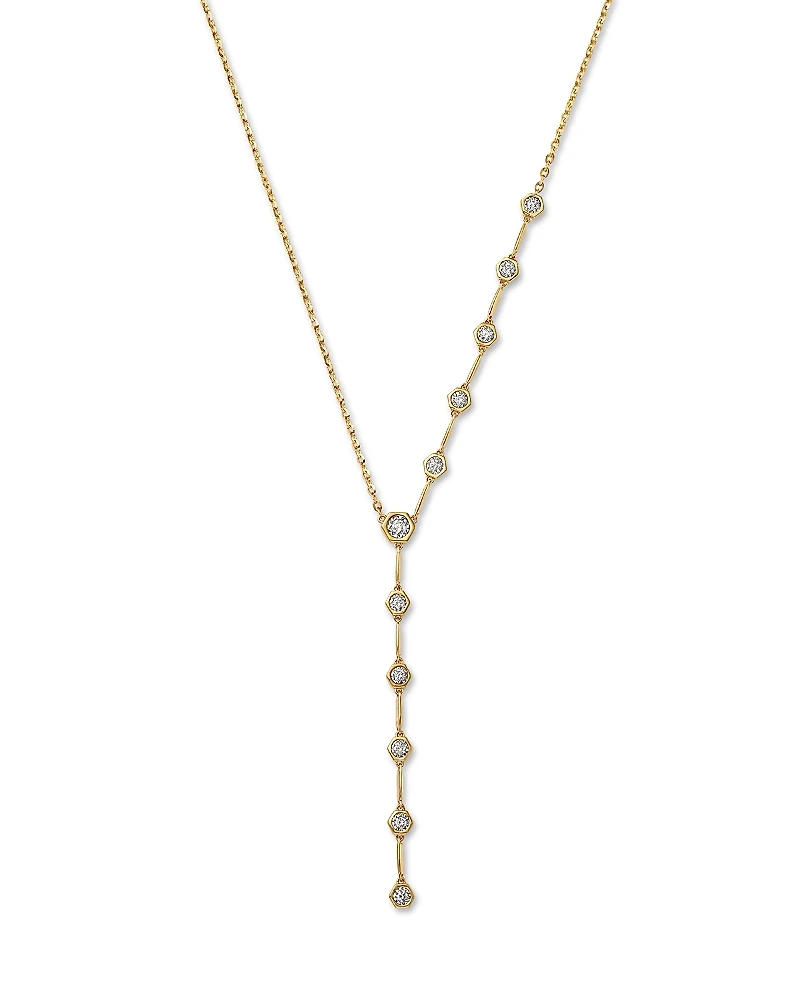 Bloomingdale's Fine Collection Diamond Bezel Lariat Necklace