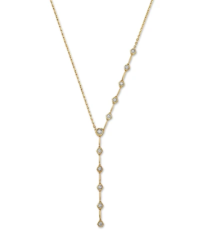 Bloomingdale's Fine Collection Diamond Bezel Lariat Necklace