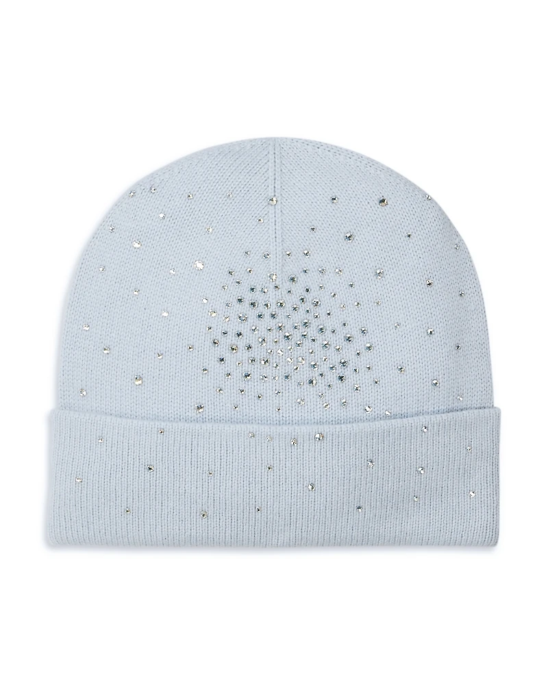 Carolyn Rowan Accessories Cashmere Cuffed Jersey Knit Beanie