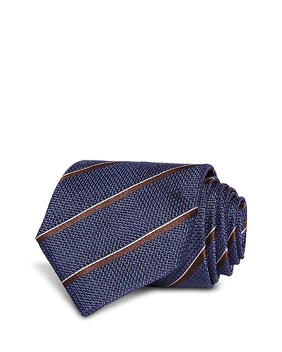 Canali Silk Classic Textured Stripe Tie