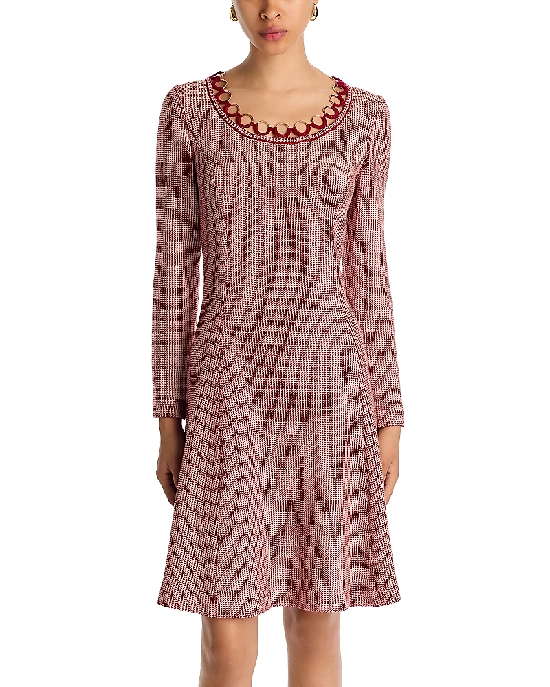 Misook Scoop Neck A Line Dress