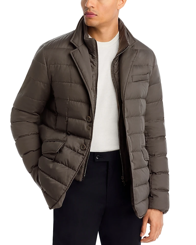 Herno Quilted Jacket with Removable Bib