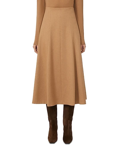 Max Mara Geneve Camel Wool Skirt