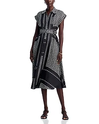 Toccin Serena Rolled Sleeve Shirt Dress