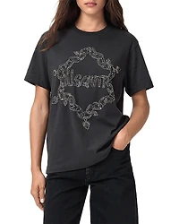 Allsaints Drip Embellished Boyfriend Tee