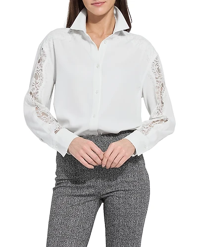 Lysse Natasha Lace Trim Shirt